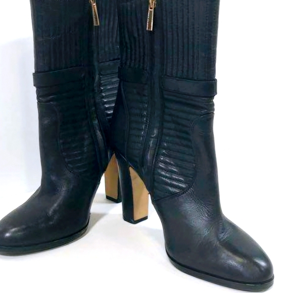 π VINCE CAMUTO SZ 10 LEATHER LIKE NEW BOOTS π - Picture 1 of 11